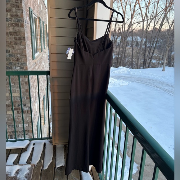 🆕 ✨ Nightway Black Rhinestone Embellished Gown Formal Evening Maxi Dress Size 6 - Picture 4 of 15